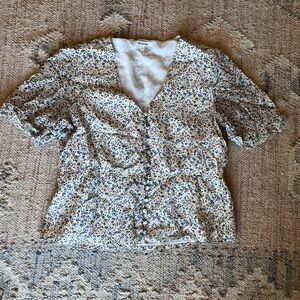 Madewell Floral Top